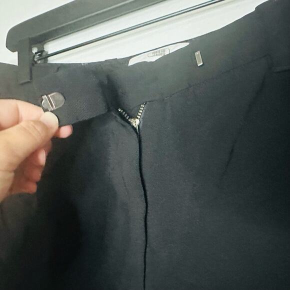 3.1 PHILLIP LIM Women's Black Trouser Style Crepe Pleated Pants Size 6 - Picture 6 of 7